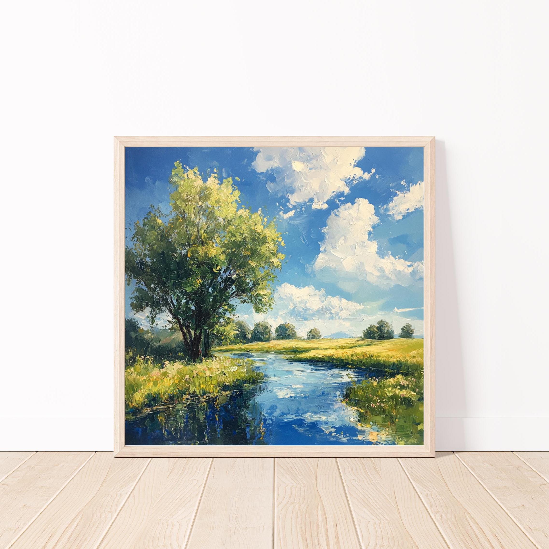 4 Seasons Wall Art Set of 4-nature Artwork-rustic Print-seasons Wall ...