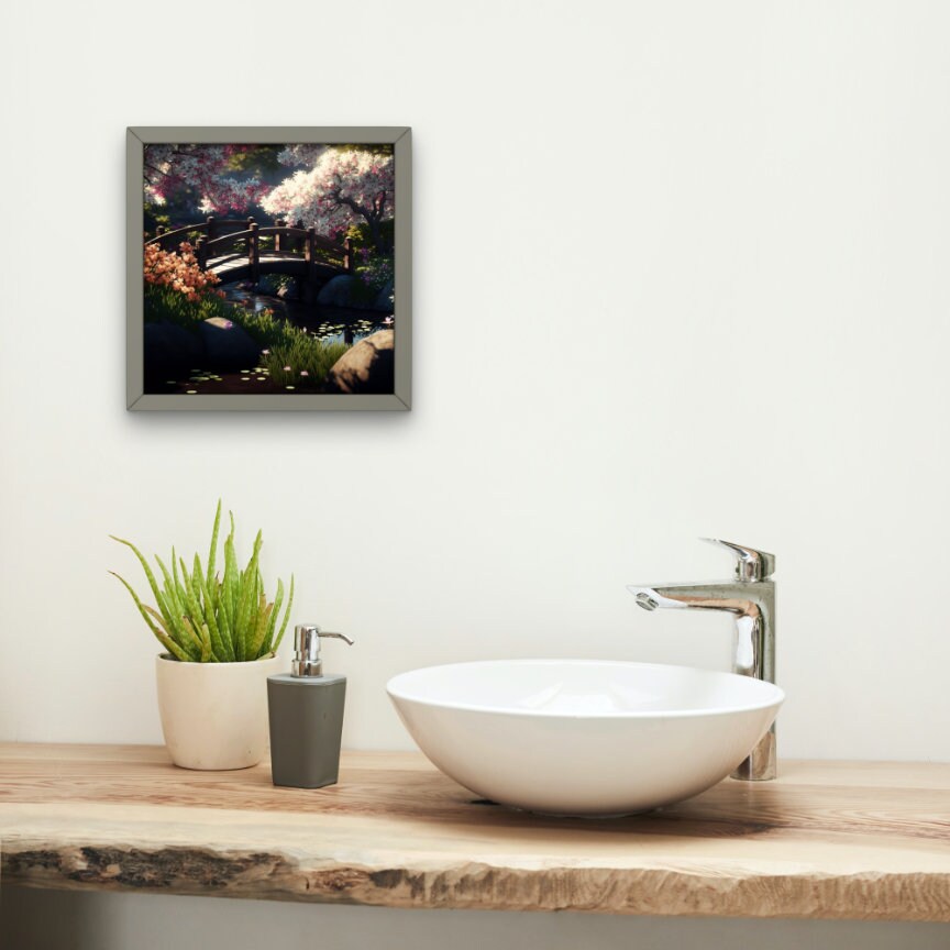 Japanese Art Decortraditional Japanese Wood Bridge With Etsy