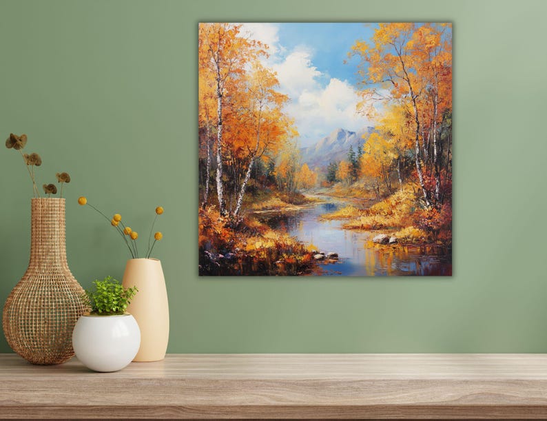 4 Seasons Wall Art Set of 4-nature Artwork-rustic Print-seasons Wall ...