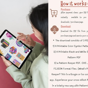 Small Cross Stitch Bundle, Beginner Cross Stitch, 90s Cross Stitch Pattern, Funny Cross Stitch Pattern, Cross Stitch e-book image 8