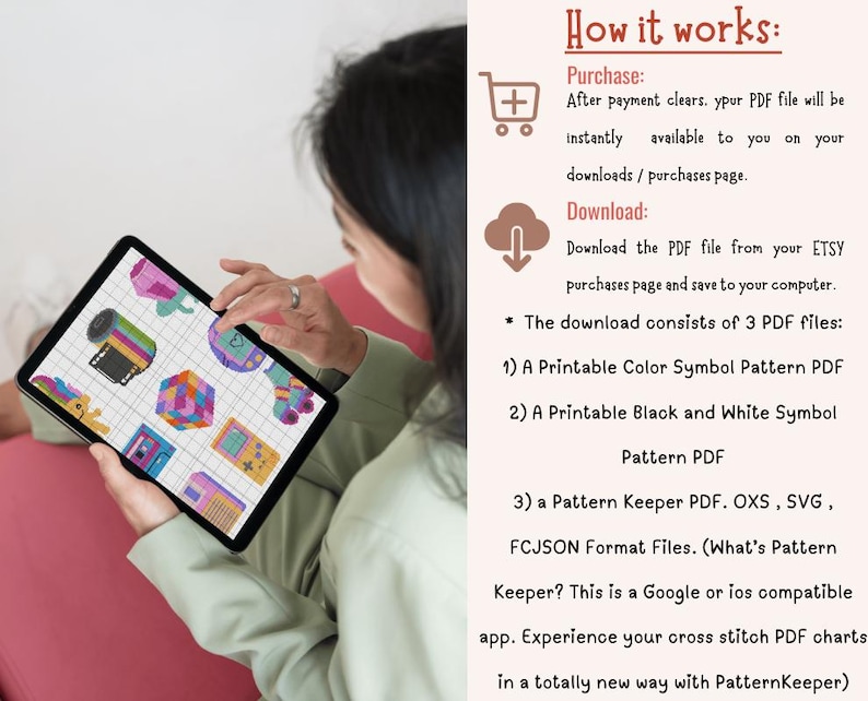 Small Cross Stitch Bundle, Beginner Cross Stitch, 90s Cross Stitch Pattern, Funny Cross Stitch Pattern, Cross Stitch e-book image 8