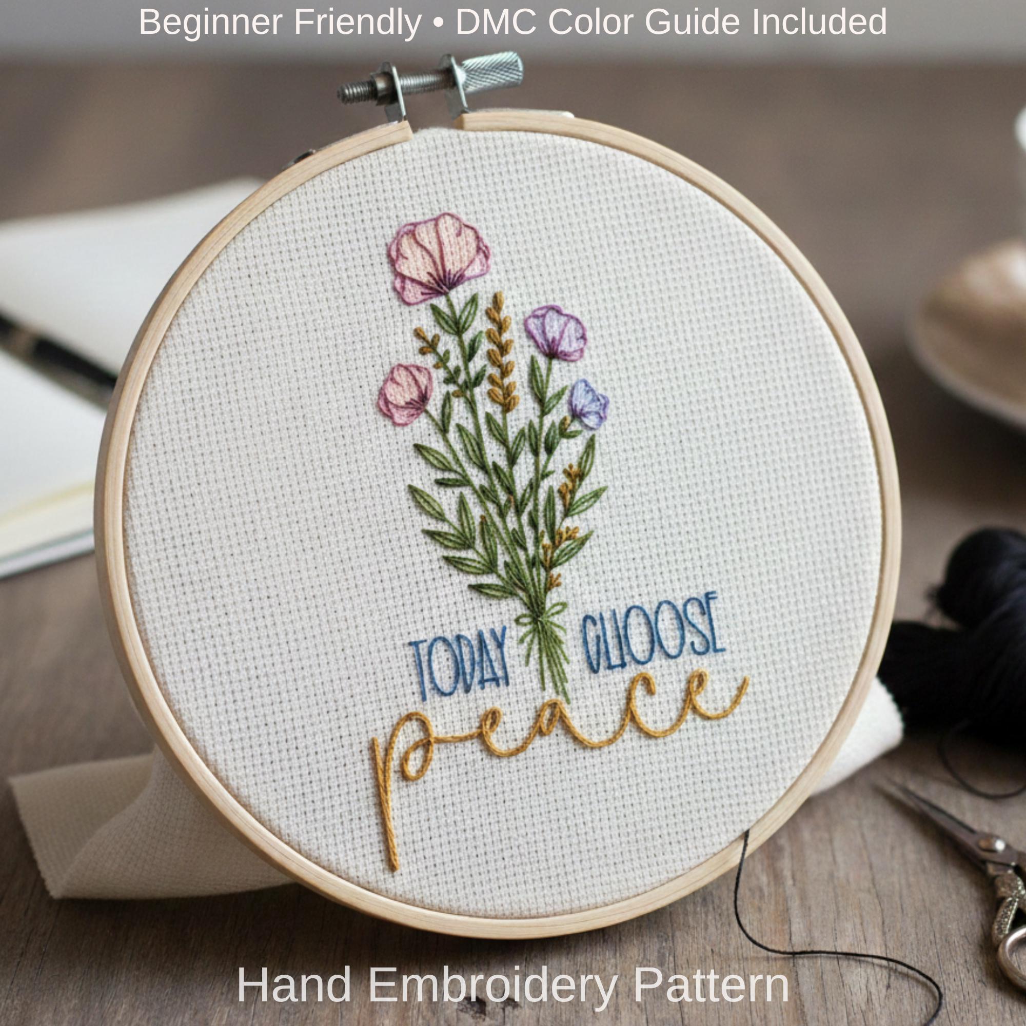 10 Wildflower Hand Embroidery Patterns, Modern Floral Hand Embroidery ...