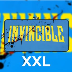 Podkładka pod mysz Invincible Gaming, Mark Grayson, podkładka na biurko Omni-Man, podkładka pod mysz XL Anime dla graczy, biuro