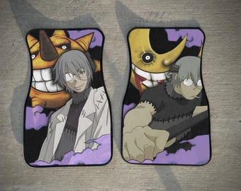 Soul Eater Car Mats, Dr Stein, Franken Stein, Set of 2