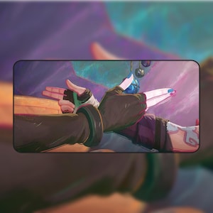 Jinx And Isha Arcane Gaming XL Large Mouse Pad, Gaming desk mat, Arcane, Gaming, league of legends, vi