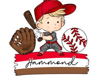 Baseball Boy Name Holder PNG Bundle, Add your Own Name, CANVA Template, Custom Name for Baseball shirt and Tote Bag, Sublimation Design