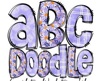White bubbles Splash Lines, Alphabet letters PNG Bundle, 10 Alpha Sets, Earthy Boho Color, Handwritten Font Alphabet PNG, Digital AlphaPacks