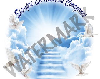Spanish Memorial Shirt Design: Siempre En Nuestros Corazones (Digital Download)