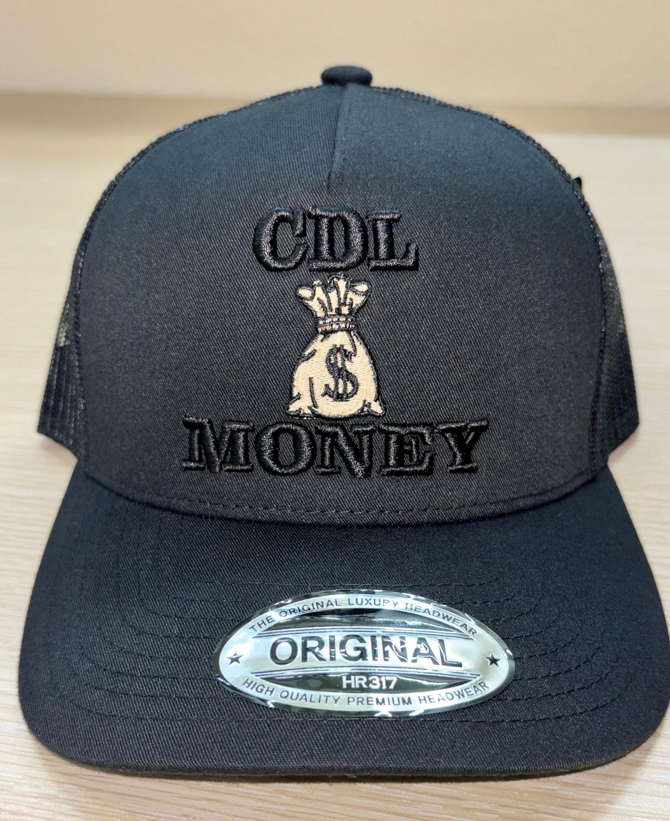 Custom CDL Money Trucker Hat: Embroidered Snapback, Trucker Gift