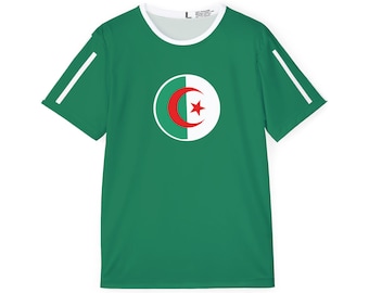 Algeria Soccer Jersey | Moisture-Wicking Sports Shirt, Team Crest Design
