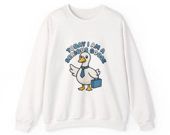 Serious Goose Crewneck Sweatshirt | silly humor, wholesome meme