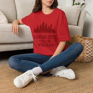 Kansas City skyline T-Shirt | KC FIFA '26 World Cup design image 2