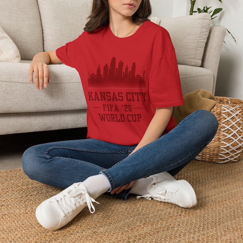 Kansas City skyline T-Shirt | KC FIFA '26 World Cup design image 2
