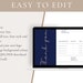 BLUE Editable Invoice Template Printable Invoice Template Canva Invoice ...