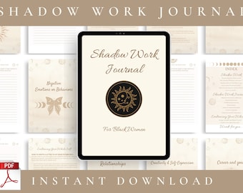 Shadow Work Journal For Black Women | Shadow Journal With Prompts To Help You Growth and Learn Self-acceptance | Shadow Work Prompts Journal