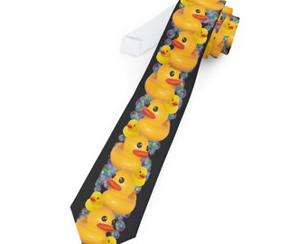 Rubber Ducky Duck Jeep Fathers Day Dad Duckie Necktie