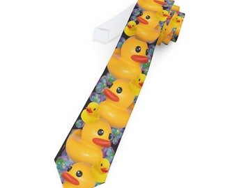 Rubber Ducky Duck Jeep Fathers Day Dad Duckie Necktie