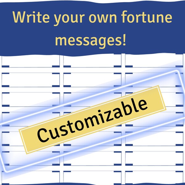 Custom Fortunes - Blue - Digital Download