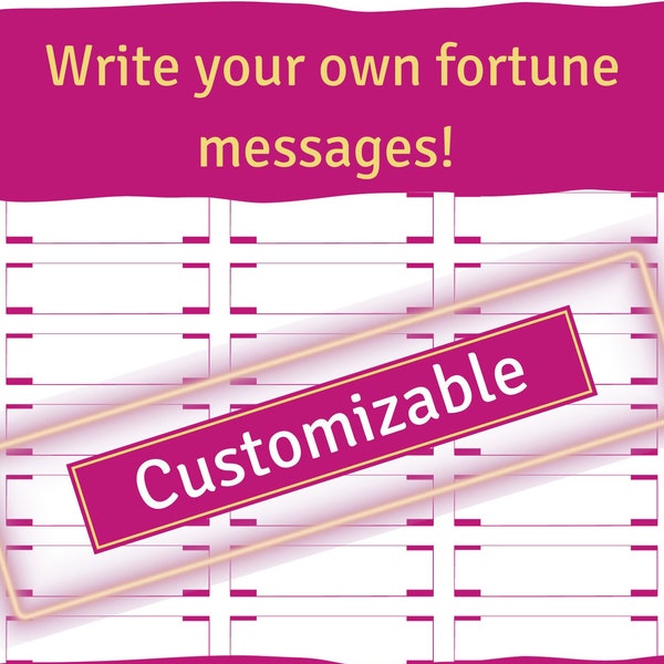 Custom Fortunes - Dark Pink - Digital Download