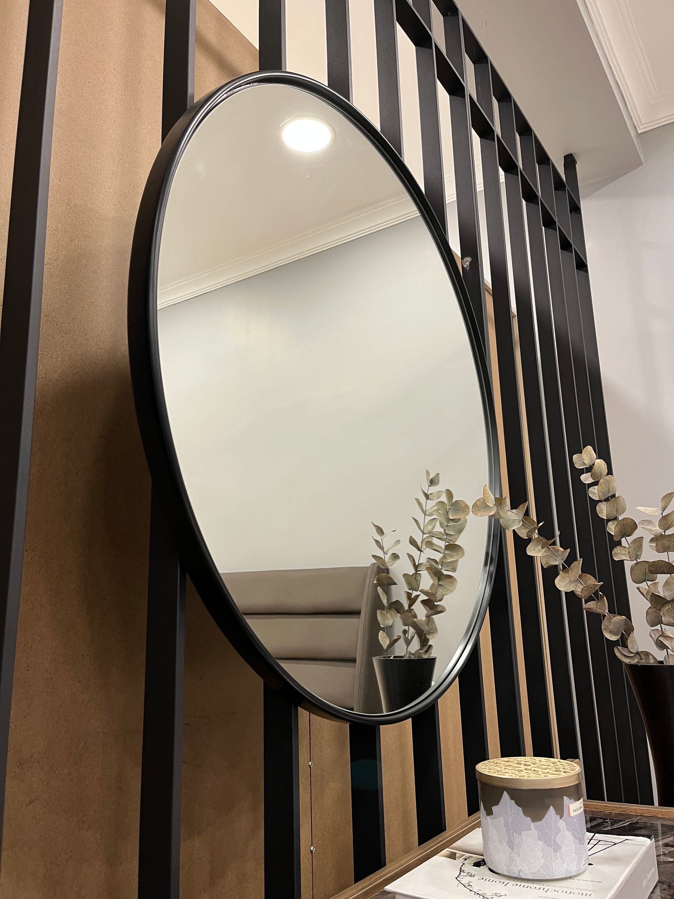 Circle Mirror Wall Decor Round Mirror Wall Art Vanity Etsy