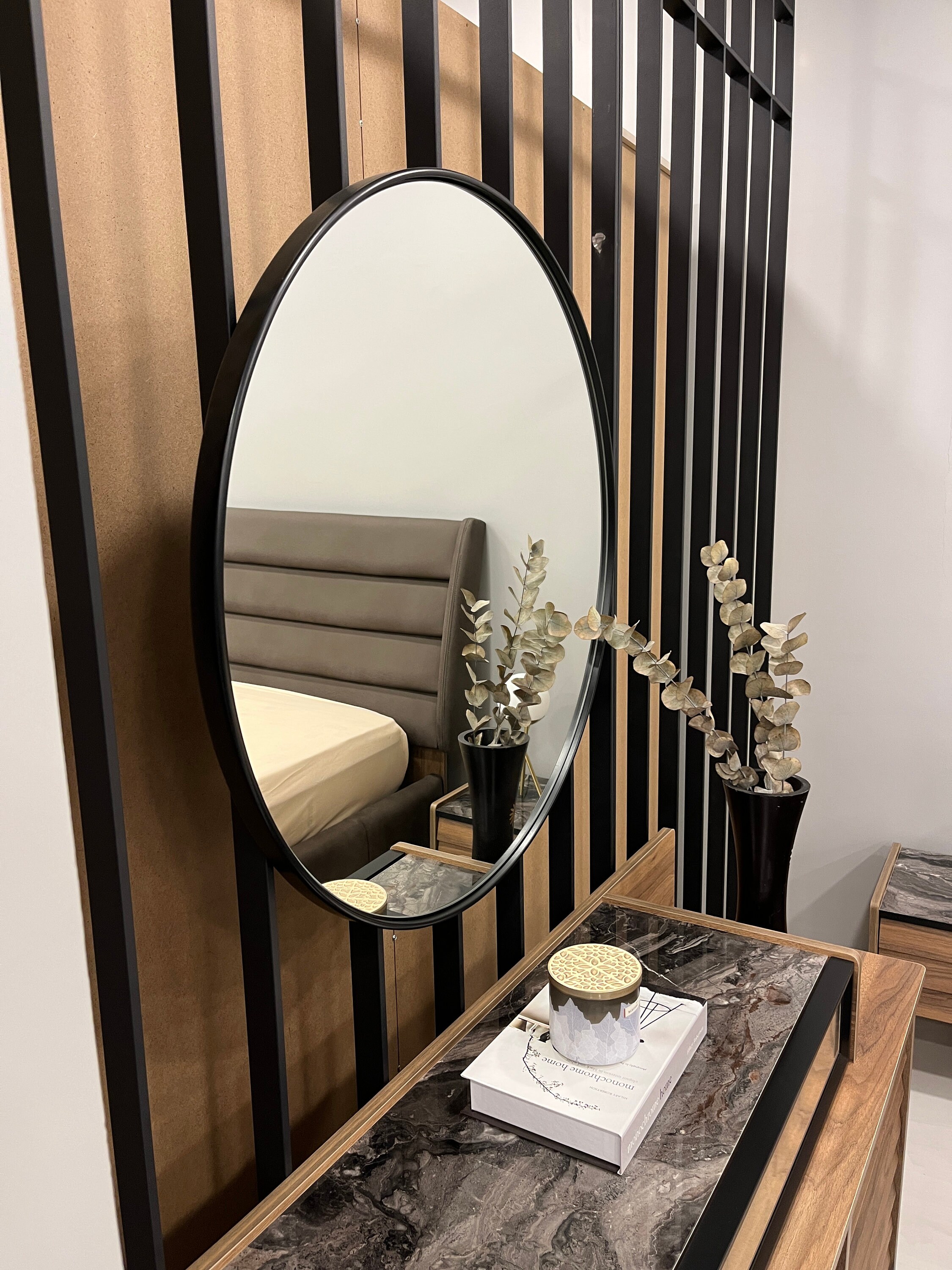 Circle Mirror Wall Decor Round Mirror Wall Art Vanity Etsy