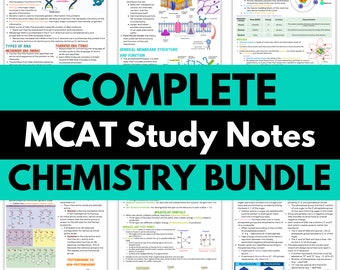 Chemistry Study Notes | 150+ Page | Complete Review | Nurse Lecture Notes | Complete Package | Nursing School | Nurse | Doctor | Premed MCAT