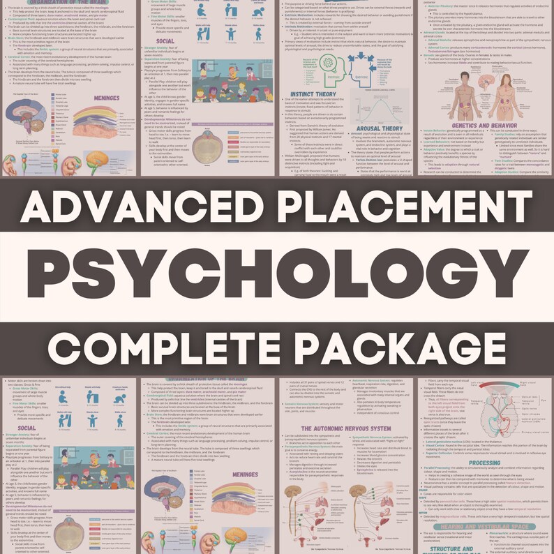 Psychology Advance Placement Psychology Study Guides 112 Pages A Level
