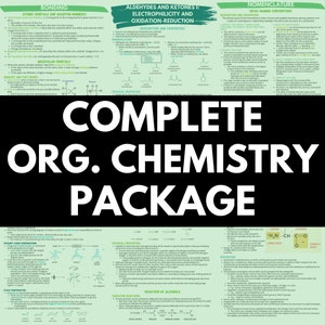Biochemistry Study Notes | 85+ Pages | Complete Review | Nurse Lecture Notes | Complete Package | Nursing School | Nurse | Doctor | Premed