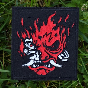 CYBERPUNK INSPIRIERTER AUFBÜGLER / Aufnäher / Aufnäher / Cyberpunk Inspiriert Samurai Logo / Cosplay Applikation Souvenir