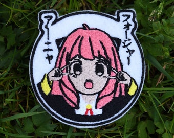 Anya embroidered patch Spy x Family gift Custom Iron-on Anime
