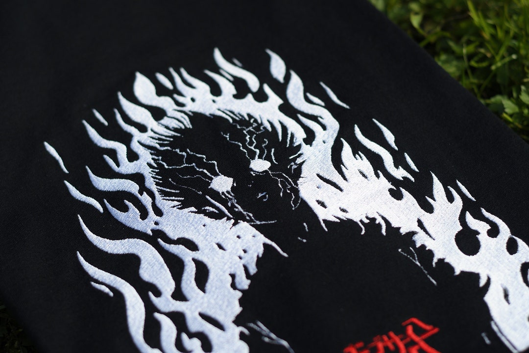 ANIME PSYCHO T-SHIRT / Embroidered Tshirt/ Anime Tee/ Embroidery ...