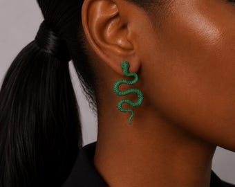 Pendientes de serpiente Njoka