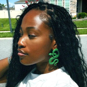 Naja Chunky Snake Earrings