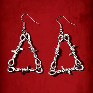Satet Triangle Drop Earrings