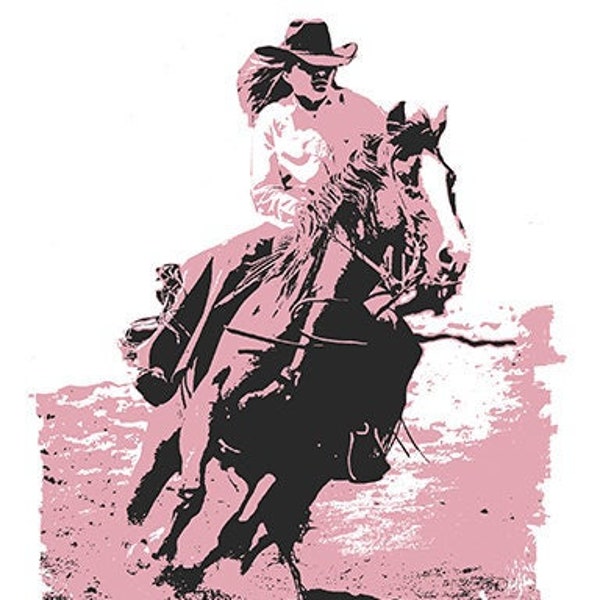 Cowgirl PNG, Rodeo PNG, Digital Download, Pink, Rodeo Horse, POD, Dtg Print, Country Girl, T-Shirt Design For Printing, Cowgirl T Shirt