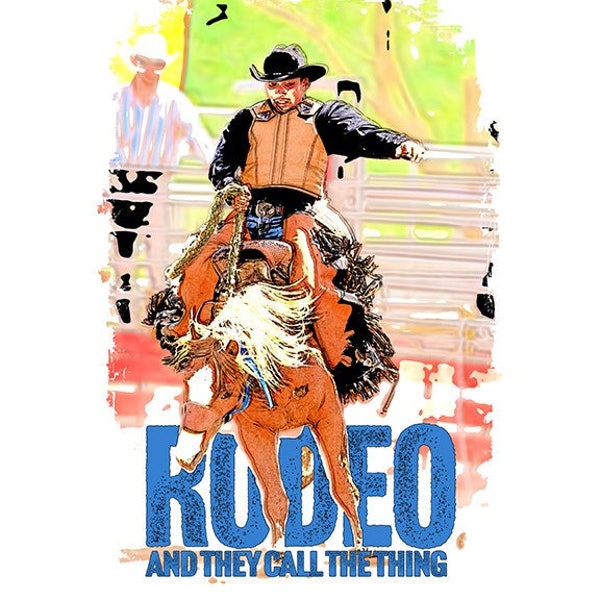 Rodeo Download PNG, Bull Rider, Png, Cowboy Print, Direct To garment, Print On Demand, Western Graphic Download, Country T Shirt PNG