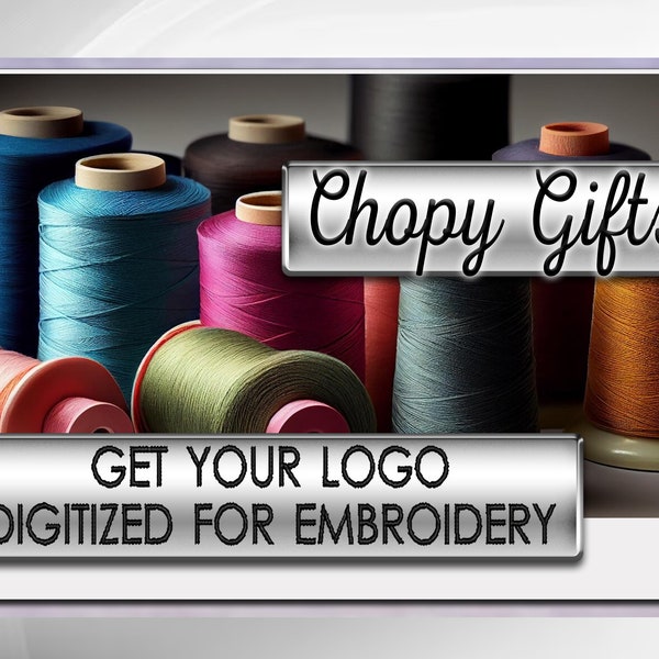 Embroidery Logo Creation Set Up, Get your Logo Digitized for Embroidery, Let's create your logo to make a final embroidery