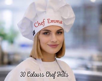 Personalized Embroidered Chef Hat: Custom Name or Logo