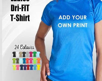 Personalized Women's Dri-FIT T-Shirt: Custom Printed Sport Tee
