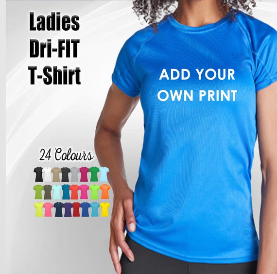 Personalized Women's Dri-FIT T-Shirt: Custom Printed Sport Tee