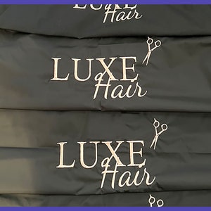 Personalised Waterproof Printed Hairdressers Apron, Customised Hairdressers Apron Printed, Waterproof and bleach resistant printed apron image 3