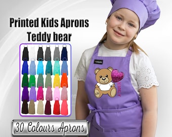 Personalized Kids Apron and Chef Hat Set: Little Chef Design