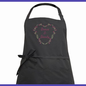 Personalised Waterproof Printed Hairdressers Apron, Customised Hairdressers Apron Printed, Waterproof and bleach resistant printed apron image 5