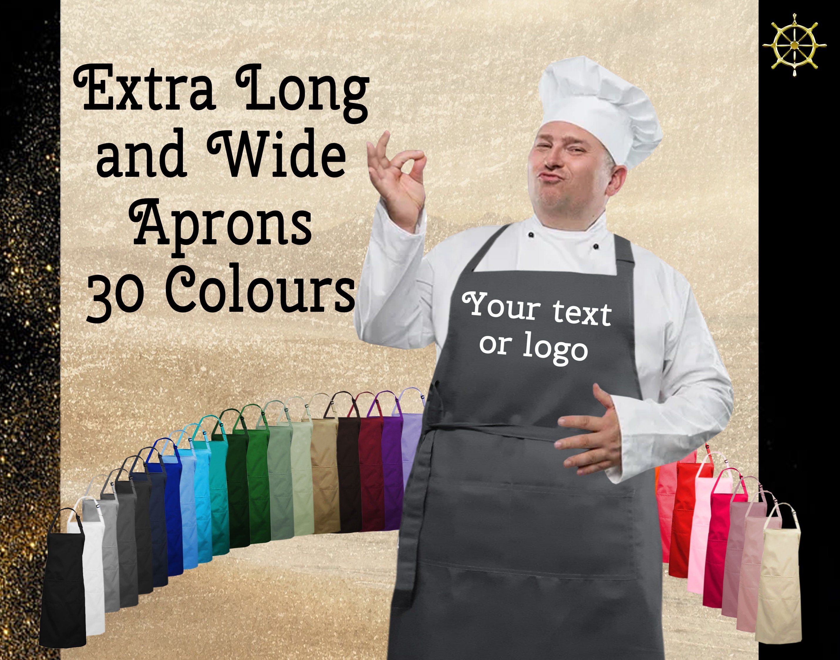 Big and clearance tall chef aprons