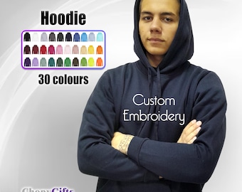 Personalized Embroidered Hoodie: Custom Logo, Text, Design
