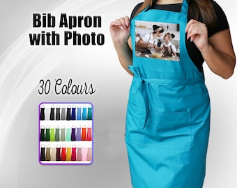 Personalised Photo Printed Apron, Custom Photo Apron, Ladies Photo Apron, Beauty Photo Apron, Friends or love ones Photo apron printed