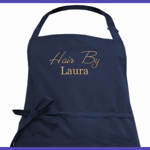 Personalised Waterproof Printed Hairdressers Apron, Customised Hairdressers Apron Printed, Waterproof and bleach resistant printed apron image 7