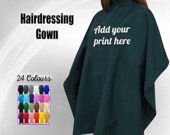 Barber Marmara Friseurumhang – Wasserabweisend, Schwarz Mit Logo, 150x160 Cm