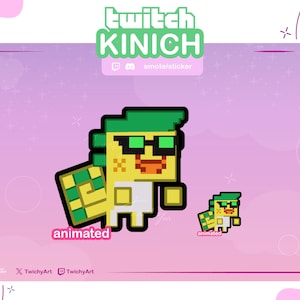 Emote Rave animate di Kinich e Ajaw per adesivi Twitch / Discord / Youtube | Emote di Genshin Impact | Emote di Natlan