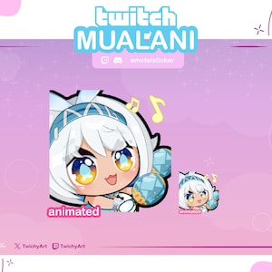 Mualani Maracas Animiertes Emote für Twitch / Discord-Sticker / Youtube | Genshin Impact-Emotes | Natlan-Emotes